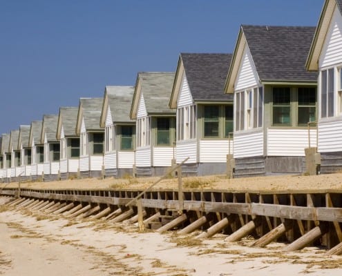 Beachfront houses