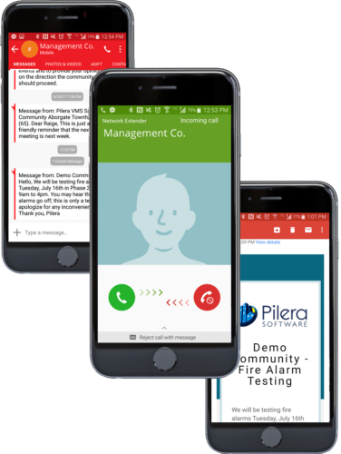 Automated phone, email, and text messaging communication