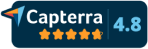 Capterra Rate Logo on Footer