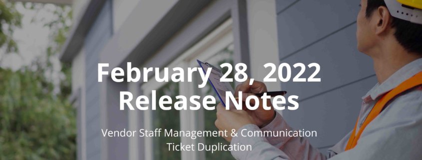 New vendor staff management and communications feature.