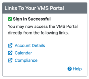 Links to your VMS portal