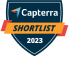 Capterra Shortlist Logo on Homepage